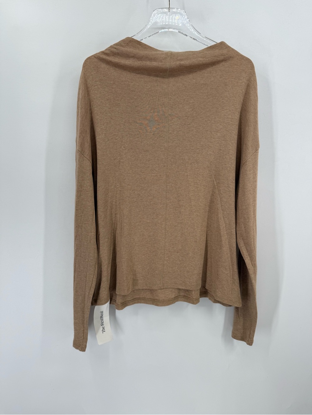 Vince boat neck tan sweater size large